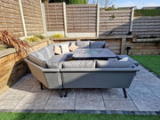 Luna U-Shape Sofa Set with Gas Firepit