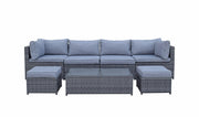 Chelsea Modular Compact Sofa Set In Grey - Kubek Furniture