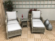 Mia 5 Piece Lounge Set In Grey - Kubek Furniture