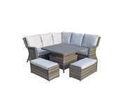 Mia Corner Dining And Sofa Set With Adjustable Table - Kubek Furniture