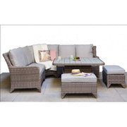 Sarah Corner Sofa And Dining Set with Adjustable Table - Kubek Furniture