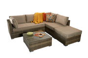 Savannah Corner Group Sofa Set In Natural + FREE Cover - Kubek Furniture