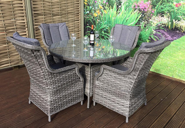 Victoria Round Dining Set - Kubek Furniture