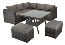 Load image into Gallery viewer, Georgia Corner Sofa With Dining Table - Grey
