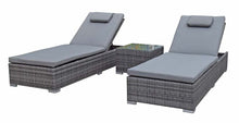 Load image into Gallery viewer, Jessica Pair of Sun loungers - Grey
